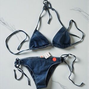 Forever 21 Blue Bikini Set